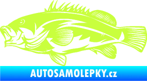 Samolepka Ryba 005 levá limetová