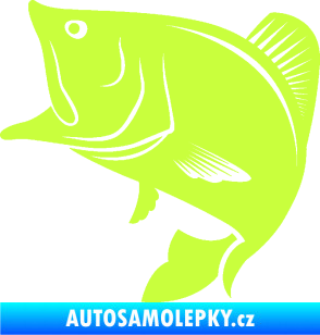 Samolepka Ryba 009 levá limetová