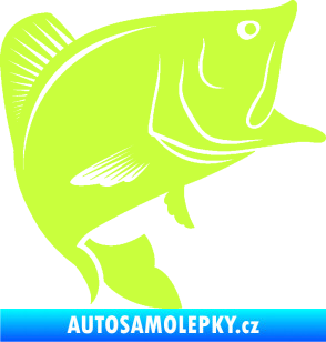 Samolepka Ryba 009 pravá limetová