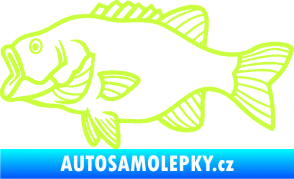Samolepka Ryba 015 levá limetová