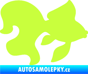 Samolepka Ryba 019 pravá závojnatka limetová