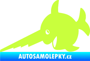 Samolepka Ryba 023 piloun levá limetová