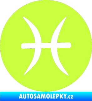 Samolepka Ryby 001 - horoskop limetová