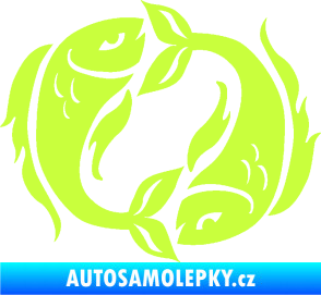 Samolepka Ryby 005 limetová