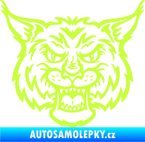 Samolepka Rys 001 limetová