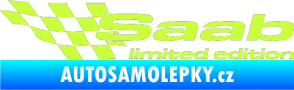 Samolepka Saab limited edition levá limetová