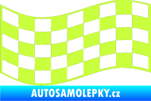 Samolepka Šachovnice 009 limetová