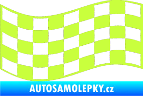 Samolepka Šachovnice 010 limetová