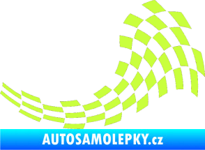 Samolepka Šachovnice 028 limetová
