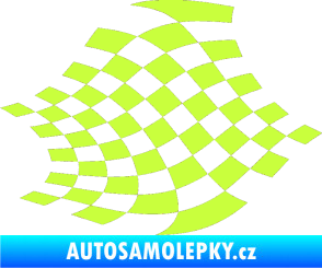 Samolepka Šachovnice 031 limetová