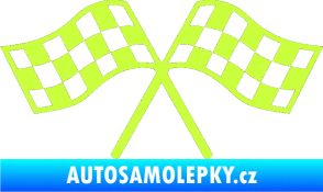 Samolepka Šachovnice 065 limetová