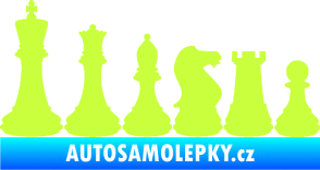 Samolepka Šachy 001 levá limetová