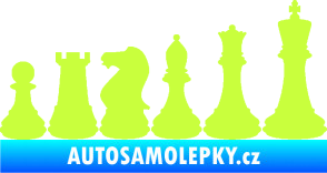 Samolepka Šachy 001 pravá limetová