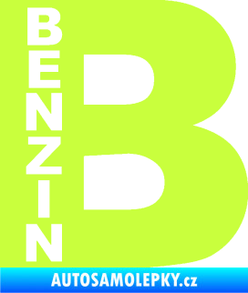Samolepka Samolepka na víčko od nádrže 011 benzín limetová