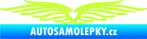 Samolepka Samolepka na zadní okno 002 srdce limetová