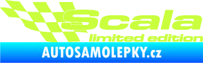 Samolepka Scala limited edition levá limetová