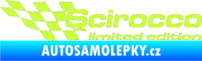 Samolepka Scirocco limited edition levá limetová