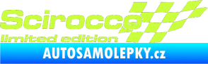 Samolepka Scirocco limited edition pravá limetová