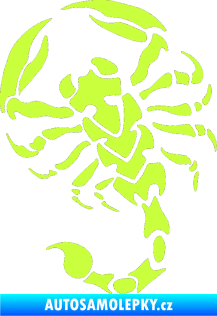 Samolepka Štír 016 pravá limetová
