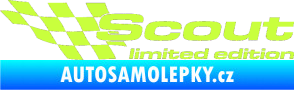 Samolepka Scout limited edition levá limetová