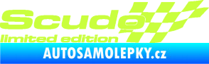 Samolepka Scudo limited edition pravá limetová