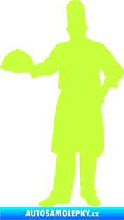 Samolepka Šéfkuchař 001 levá limetová
