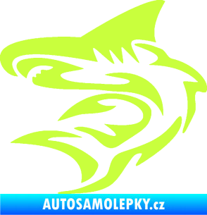 Samolepka Shark 002 levá limetová
