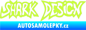 Samolepka Shark design limetová