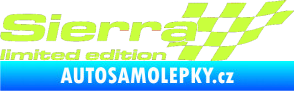 Samolepka Sierra limited edition pravá limetová