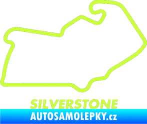 Samolepka Okruh Silverstone limetová