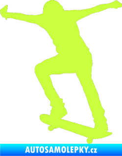 Samolepka Skateboard 006 levá limetová