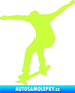 Samolepka Skateboard 011 levá limetová
