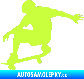 Samolepka Skateboard 012 levá limetová