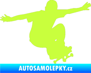 Samolepka Skateboard 014 pravá limetová