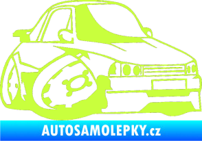 Samolepka Škoda 120 karikatura pravá limetová