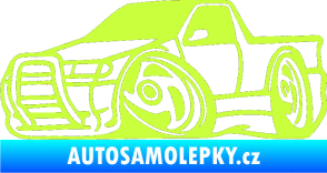 Samolepka Škoda Felicia korba karikatura levá limetová