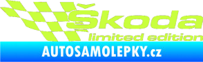 Samolepka Škoda limited edition levá limetová