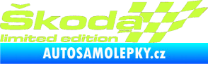 Samolepka Škoda limited edition pravá limetová
