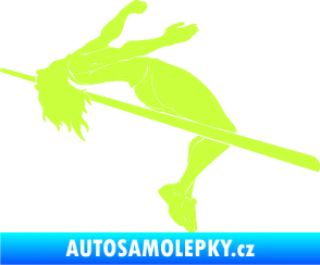 Samolepka Skok do výšky 001 levá atletika limetová