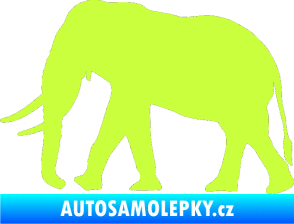 Samolepka Slon 002 levá limetová