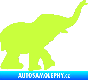 Samolepka Slon 022 pravá limetová
