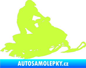 Samolepka Sněžný skútr 001 pravá limetová