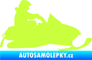 Samolepka Sněžný skútr 002 pravá limetová