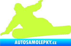 Samolepka Snowboard 001 levá limetová