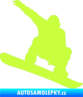Samolepka Snowboard 021 pravá limetová