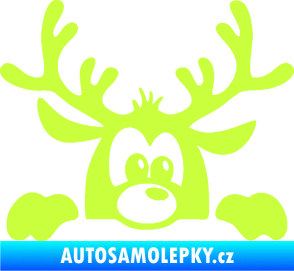 Samolepka Sob 002 pravá vykukuje limetová