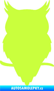 Samolepka Sova 001 levá limetová