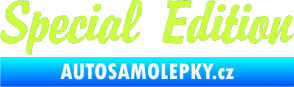 Samolepka Special edition 001 limetová