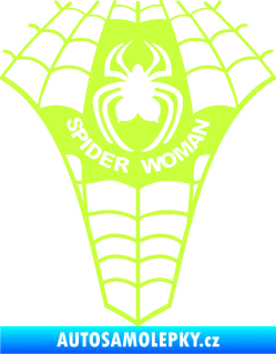 Samolepka Spider woman pavoučí žena limetová