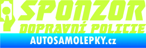Samolepka Sponzor dopravní policie 004 limetová